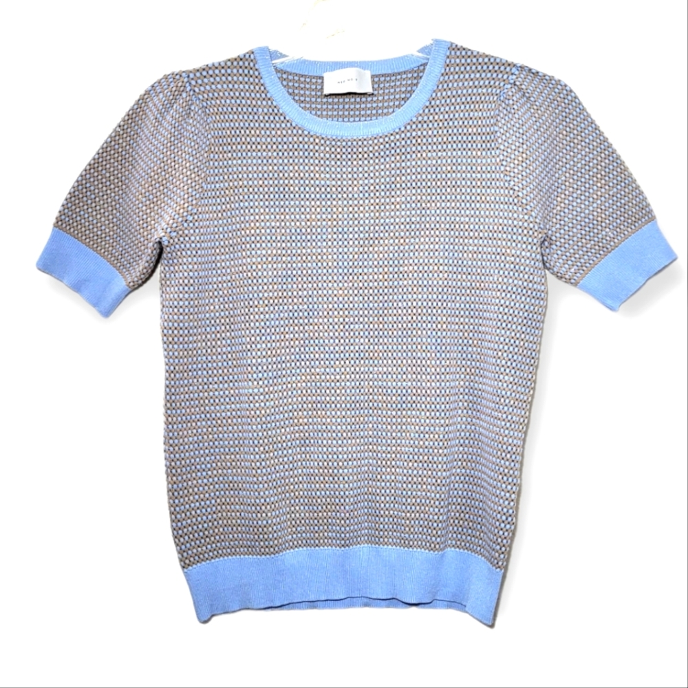 Neo Noir Madison Knit Tee Blue Medium